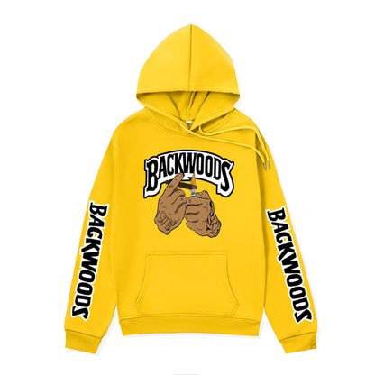 Damen Kapuzenpullover mit Grafikdesign und Kängurutaschen