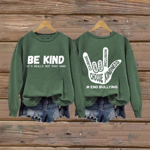 Damen Sweatshirt Positives Motiv Handbemalt Eveloria