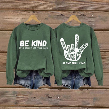Damen Sweatshirt Positives Motiv Handbemalt Eveloria