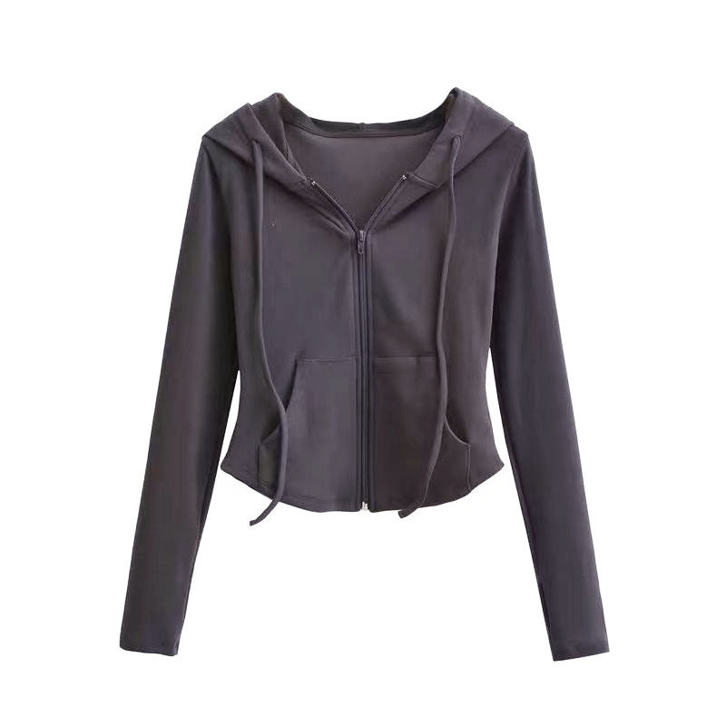 Damen Kapuzenpullover mit Reißverschluss Eveloria