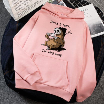 Damen Kapuzensweater Tiermotiv Weich
