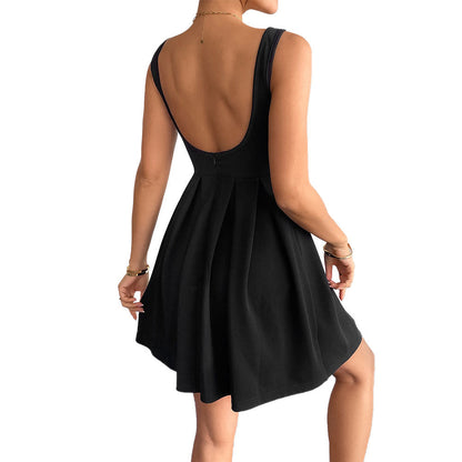 Damen Kleid Figurbetont Schwingrock Eleganter Ausschnitt Eveloria