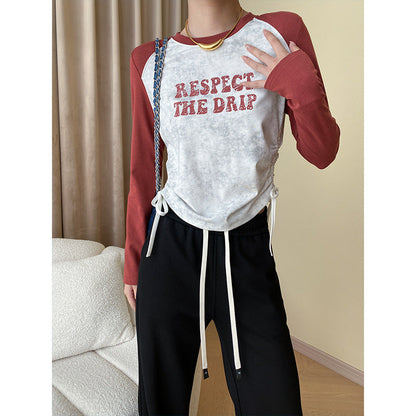 Damen Raglan-Shirt mit Aufdruck Modernes Design Eveloria