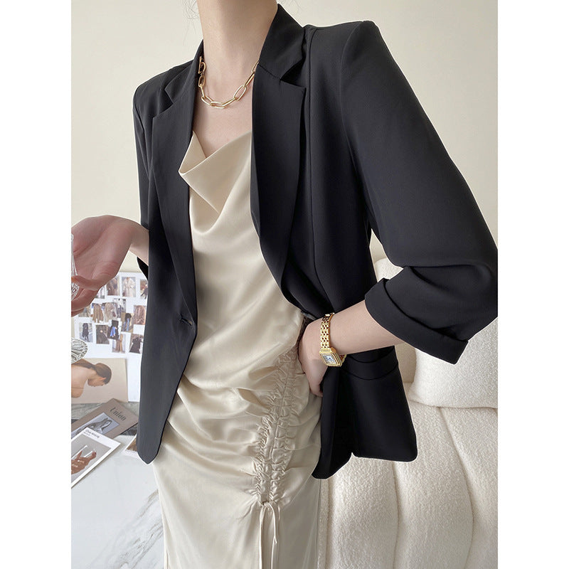 Damen Oversized-Jacke Längsärmelig Schwarz Eveloria - Eveloria