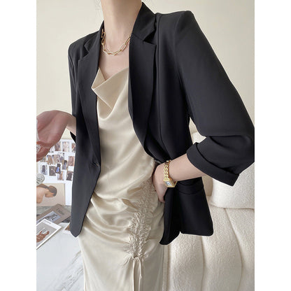 Damen Oversized-Jacke Längsärmelig Schwarz Eveloria - Eveloria