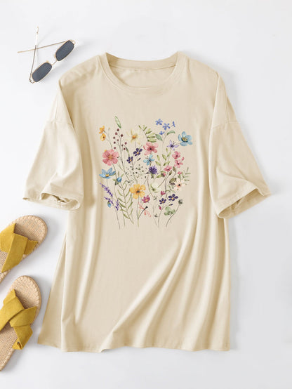 Damen Sommerbluse Floralmuster Eveloria
