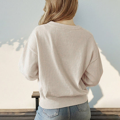 Damen Sweatpullover Weiches Material Bequem Eveloria