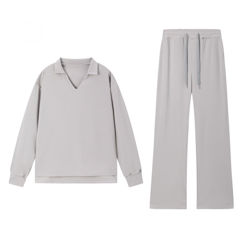 Damen Sweatshirt Hose Set Eveloria Baumwolle Bequem