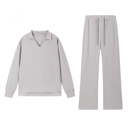 Damen Sweatshirt Hose Set Eveloria Baumwolle Bequem