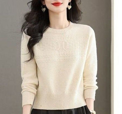 Damen Strickpullover Feines Zopfmuster Eveloria