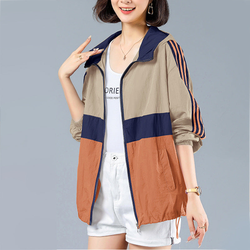 Damen Sportjacke Leicht Reißverschluss Taschen Eveloria