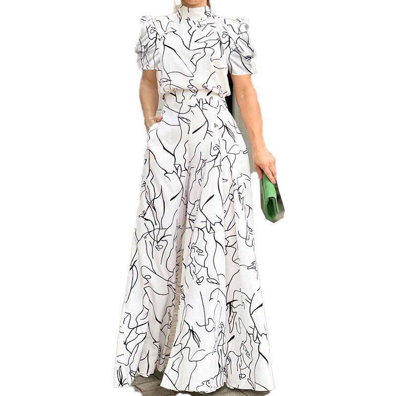 Damen Jumpsuit Wickeloberteil Oversized Eveloria