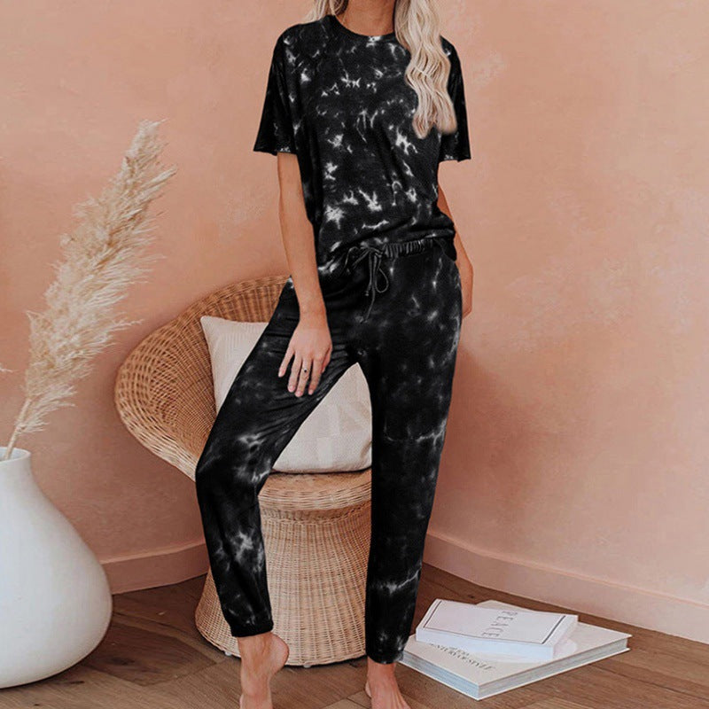 Damen Freizeit-Set Batikdesign Elastisch