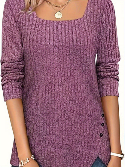 Damen Langarmshirt Eveloria Baumwolle Weiße Farbe