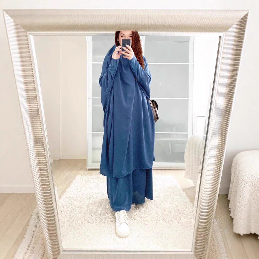 Damen Langarmkaftan Elegant Weit Eveloria