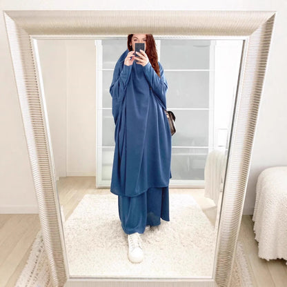 Damen Langarmkaftan Elegant Weit Eveloria