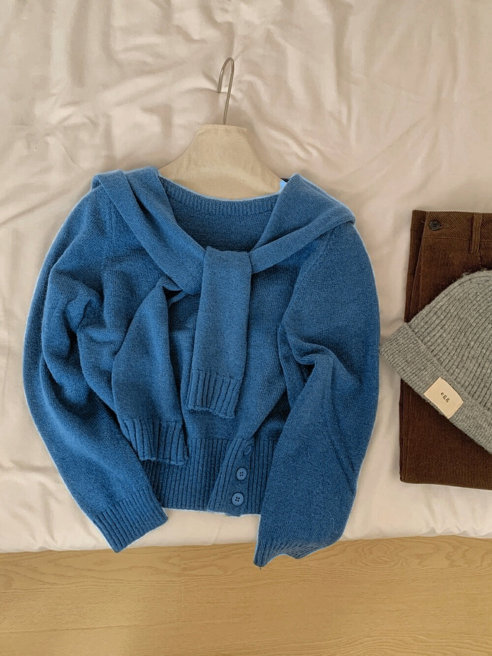 Damen Pullover Abnehmbarer Kragen Eveloria
