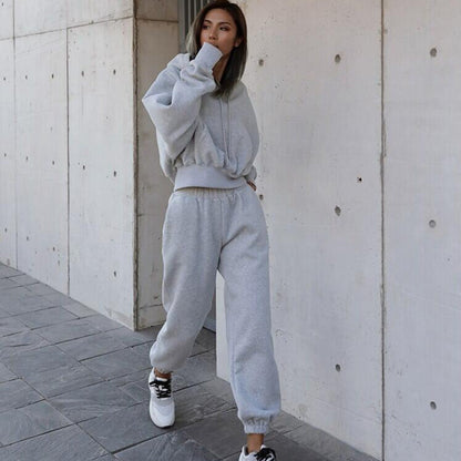 Damen Kapuzenpullover mit Jogginghose Bequem Eveloria