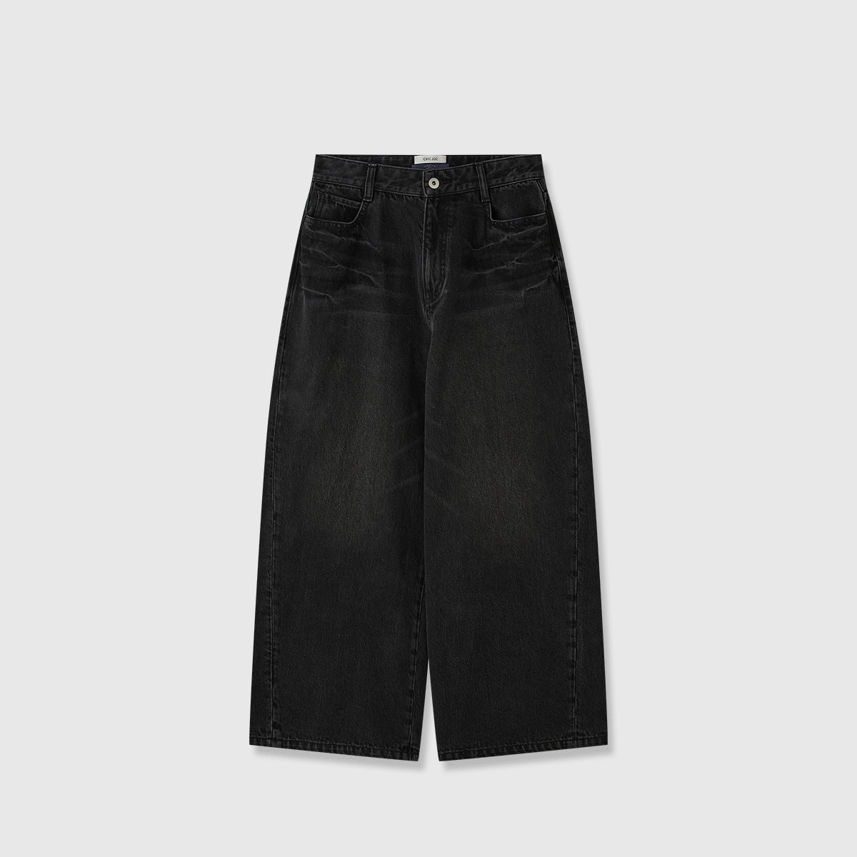 Damen Weite Jeans Hochbund Eveloria