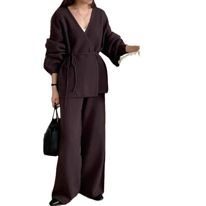 Damen Wickeljacke Lässige Passform Baumwolle