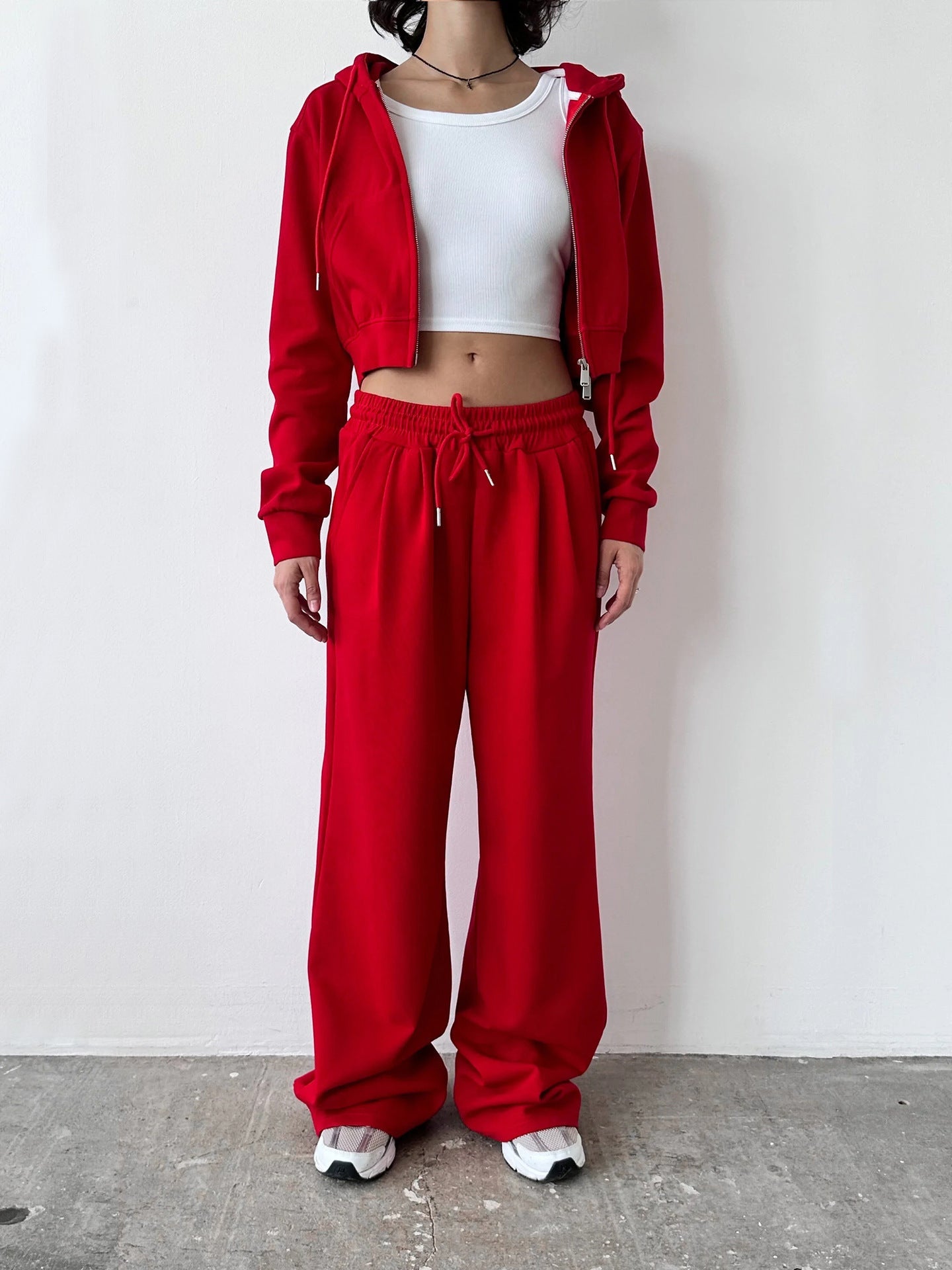 Damen Hoodie und Jogginghose Set aus Baumwolle