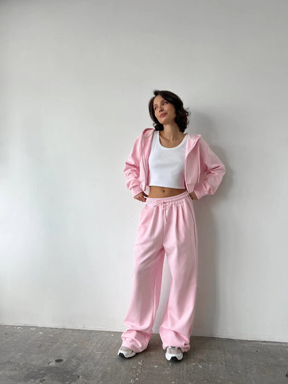 Damen Hoodie Jogginghose Set Eveloria Lässig