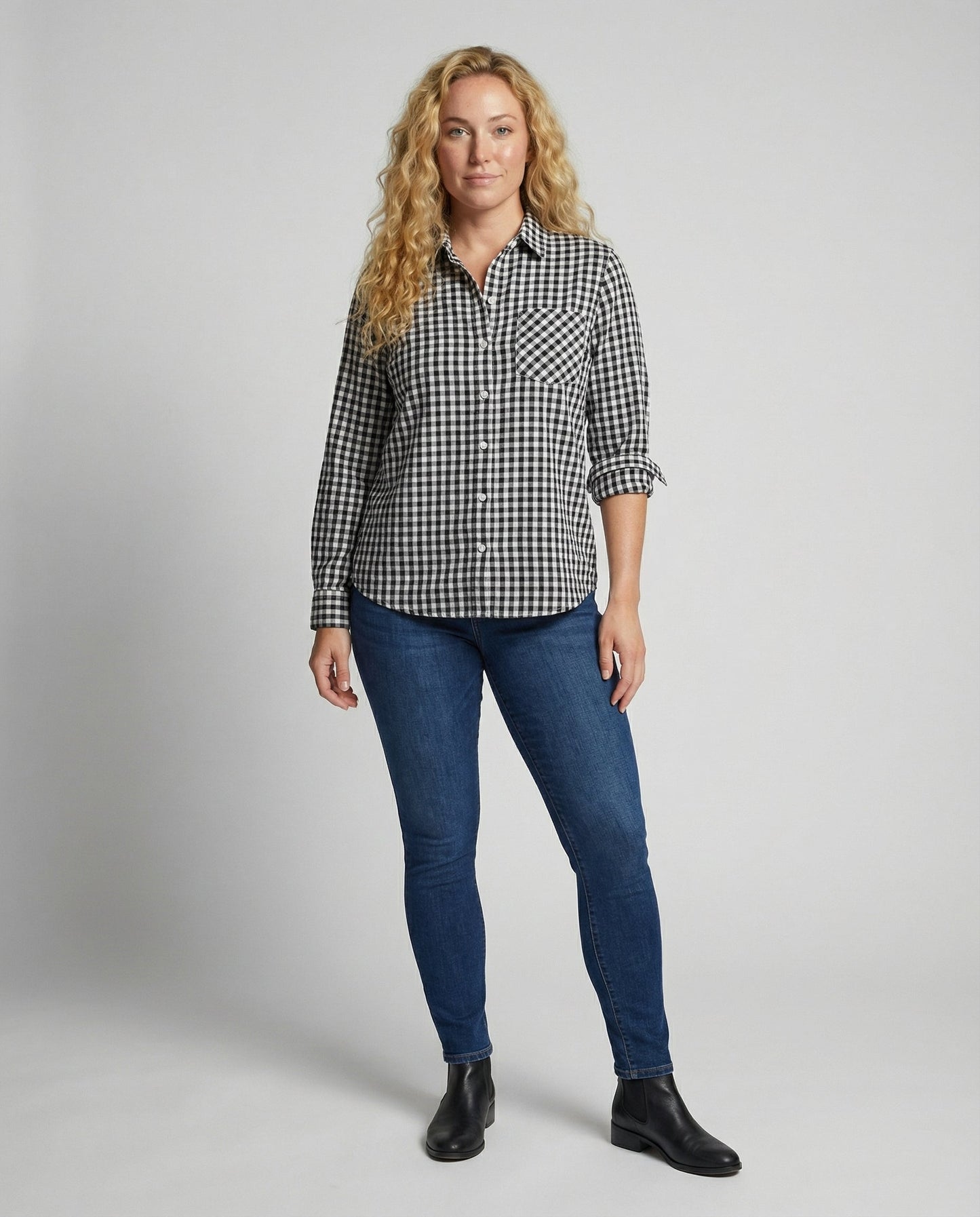 Damen Oversize Hemd Kariert