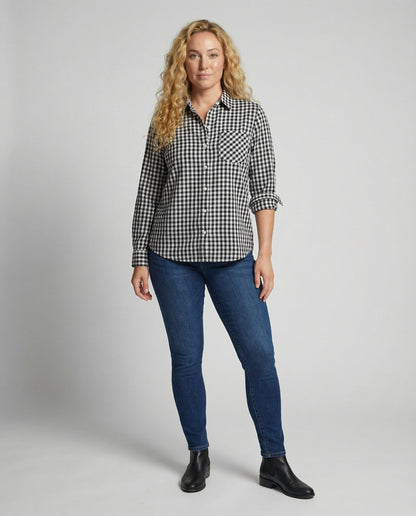Damen Oversize Hemd Kariert
