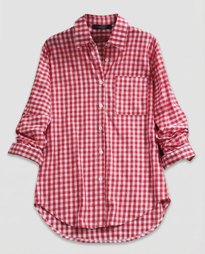 Damen Oversize Hemd Kariert