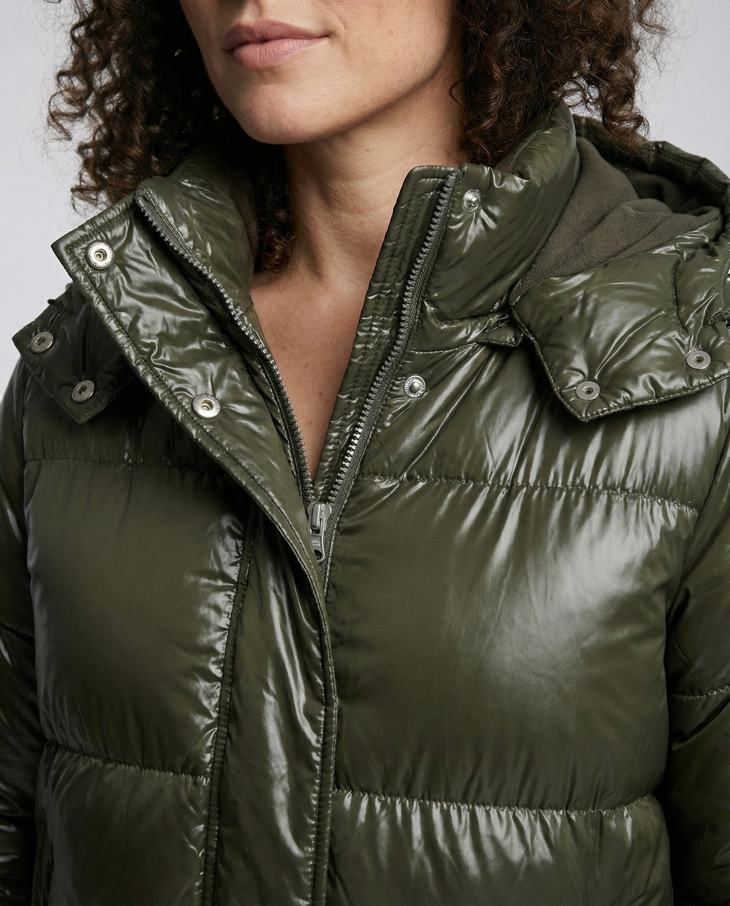 Damen Puffy-Jacke mit Kapuze