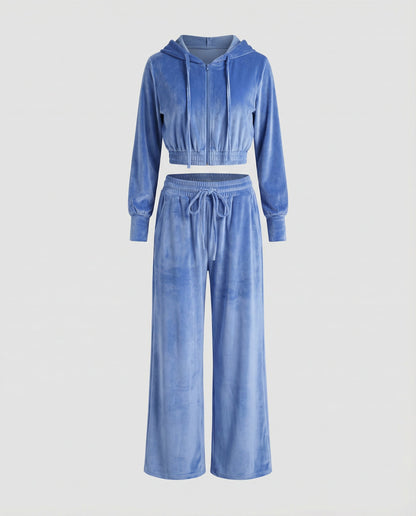 Damen Fleece Zweiteiler Set