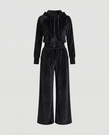 Damen Fleece Zweiteiler Set