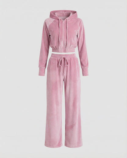 Damen Fleece Zweiteiler Set