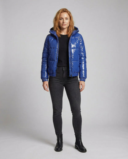 Damen Steppjacke Hochglanz