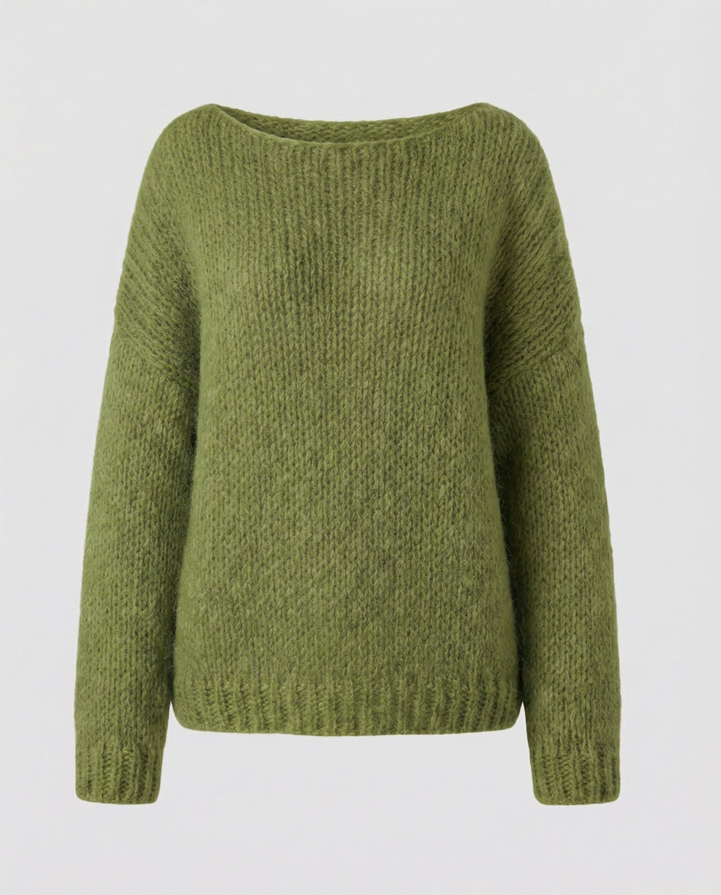 Oversized Damen Pullover U-Ausschnitt Großkaros