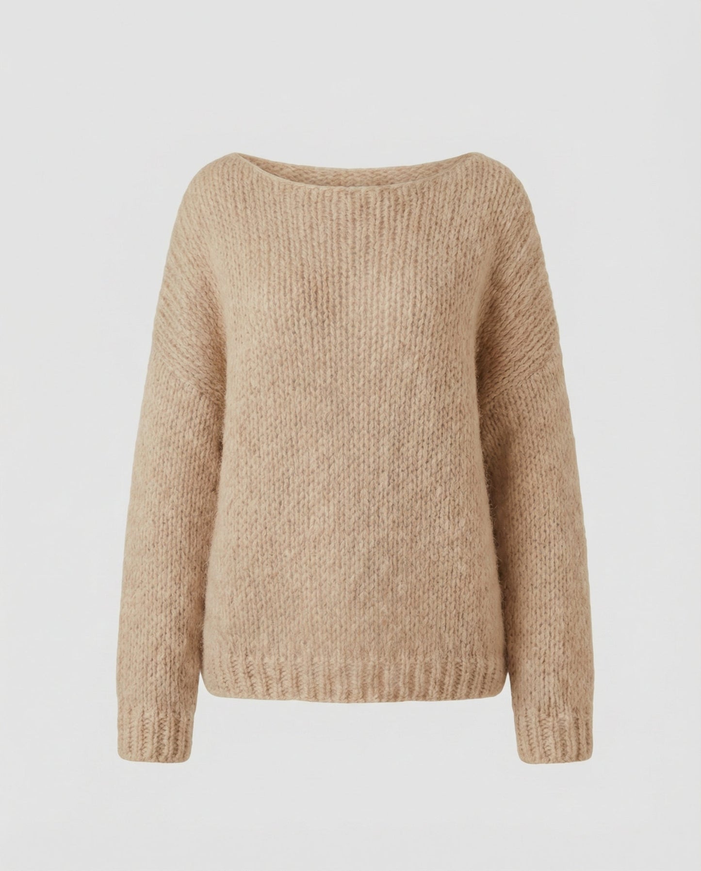 Oversized Damen Pullover U-Ausschnitt Großkaros