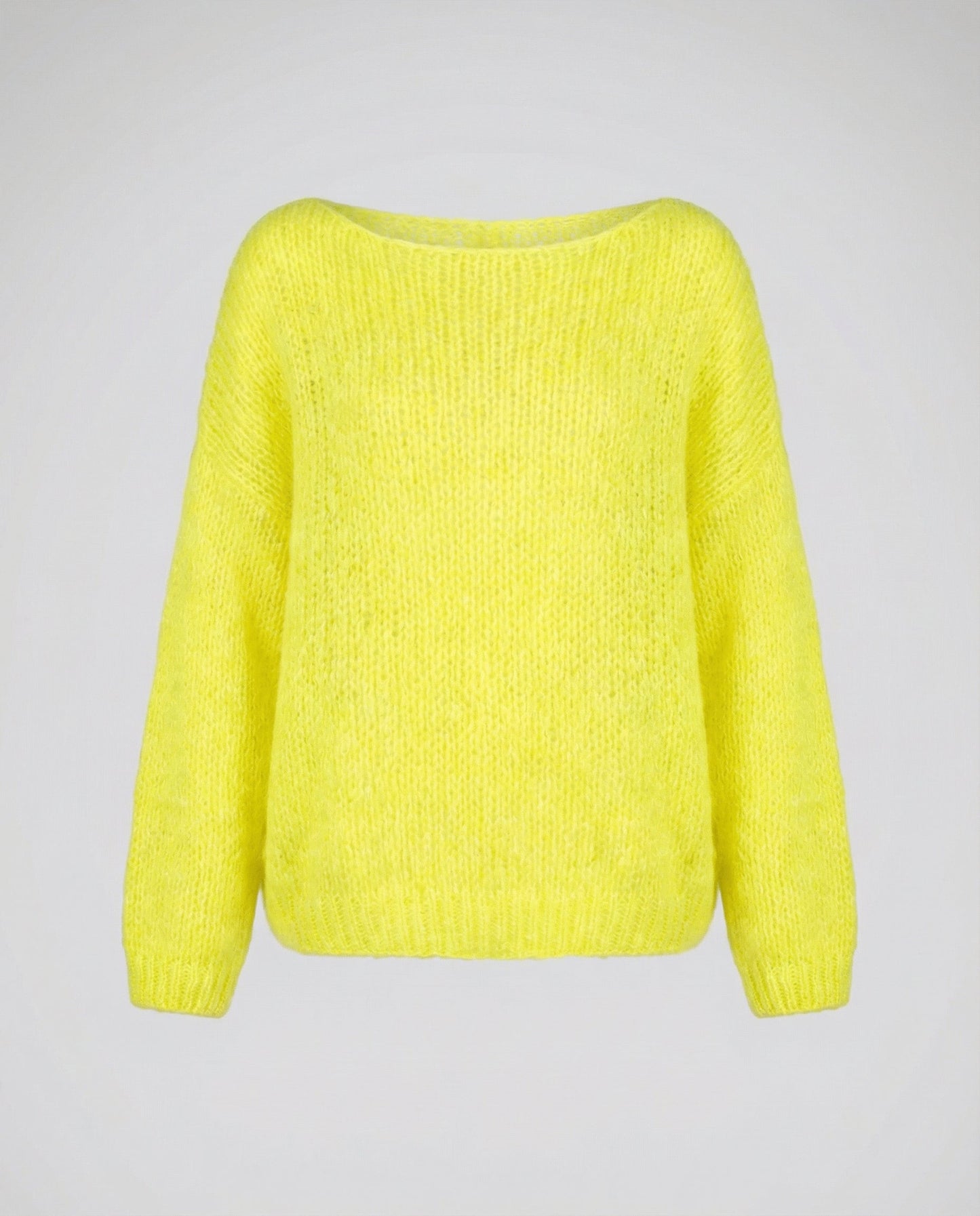 Oversized Damen Pullover U-Ausschnitt Großkaros