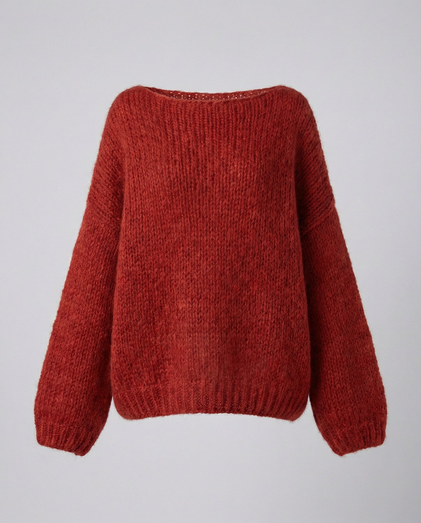 Oversized Damen Pullover U-Ausschnitt Großkaros