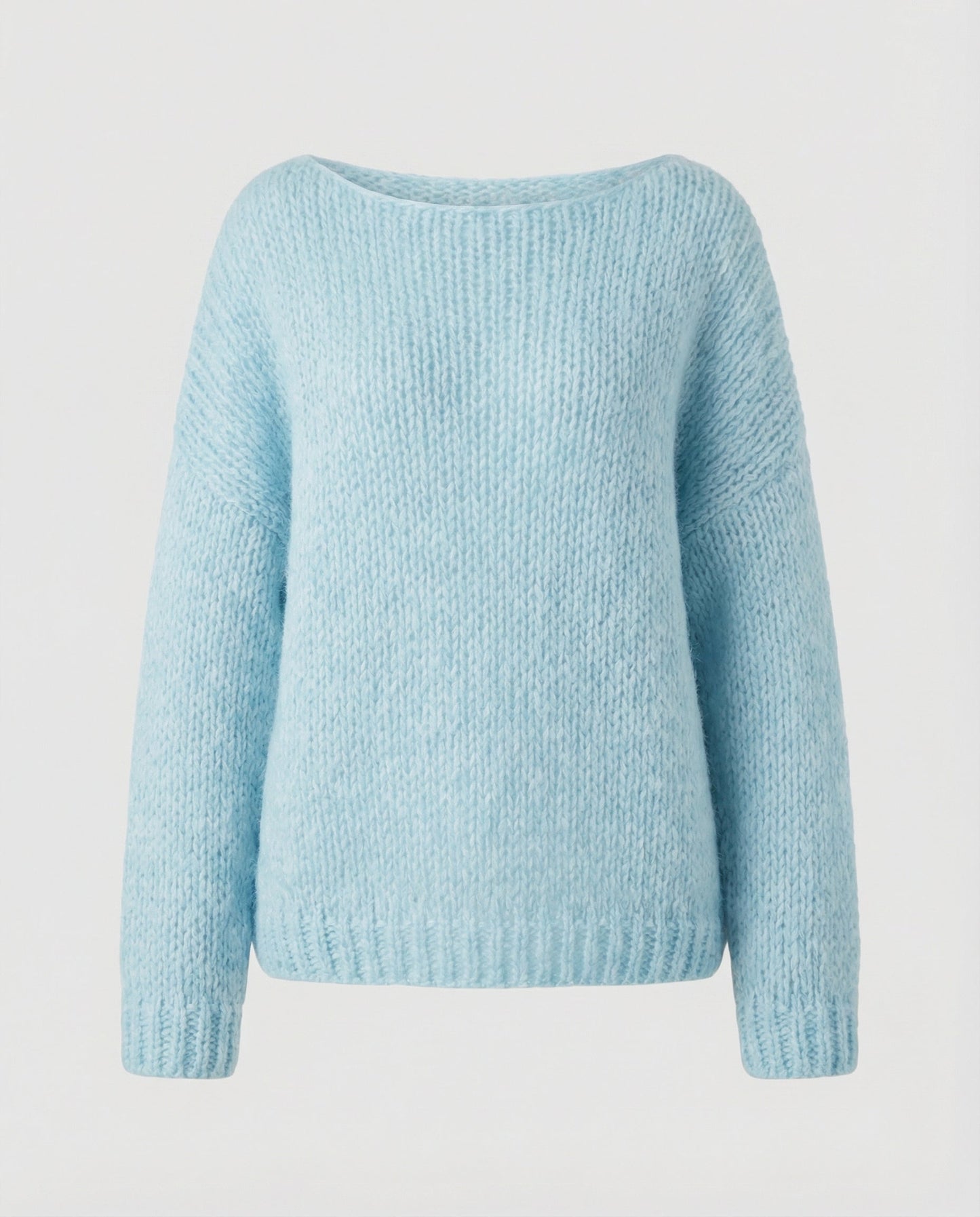 Oversized Damen Pullover U-Ausschnitt Großkaros