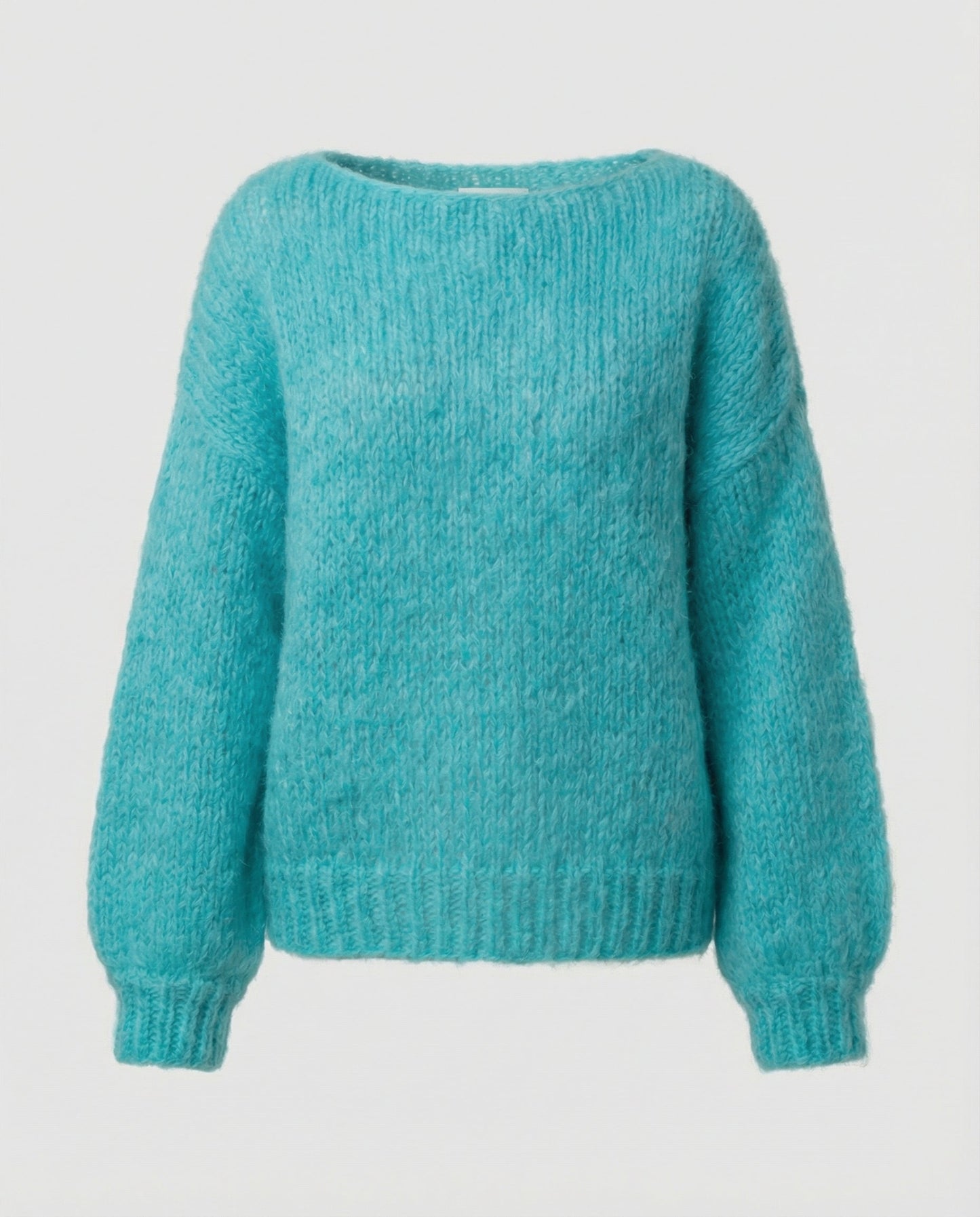 Oversized Damen Pullover U-Ausschnitt Großkaros