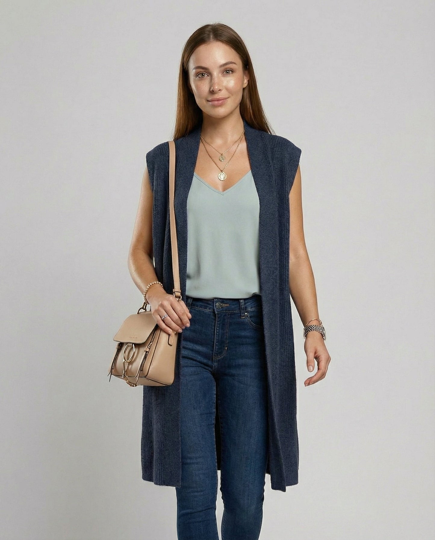 Damen Oversized Strickweste - Eveloria