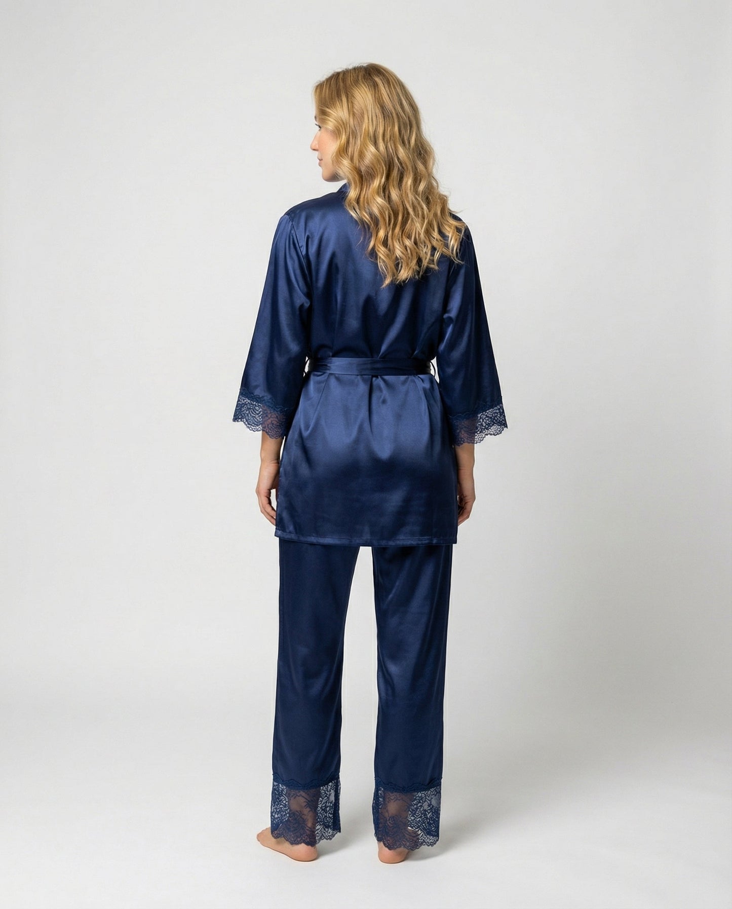 Damen Seidenpyjama Set Qualität