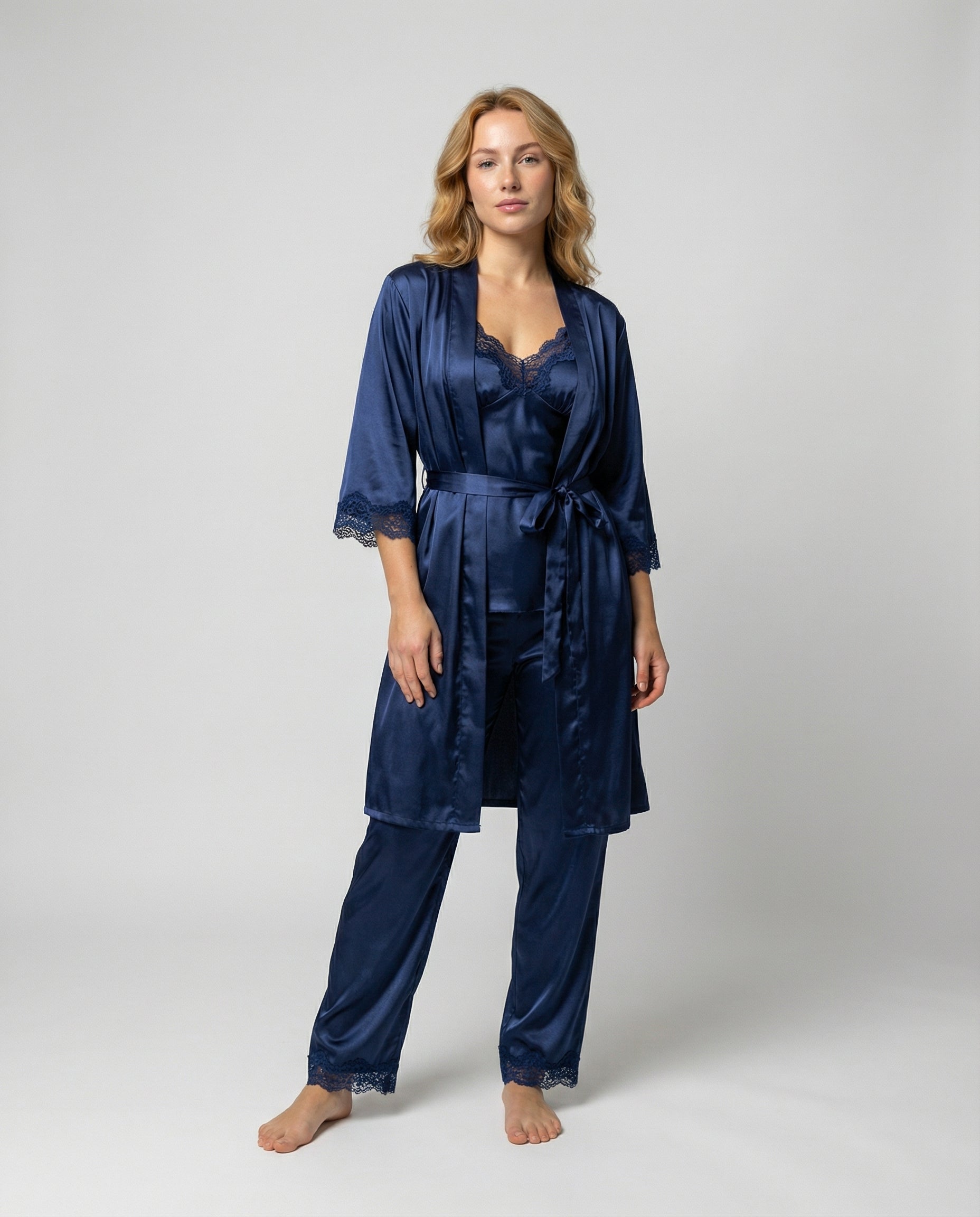 Damen Seidenpyjama Set Qualität - Eveloria