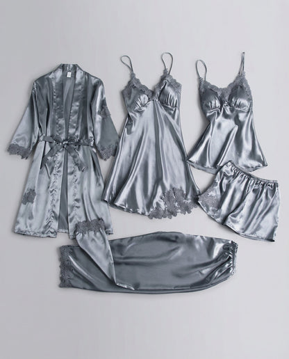 Damen Seidenpyjama Set Qualität