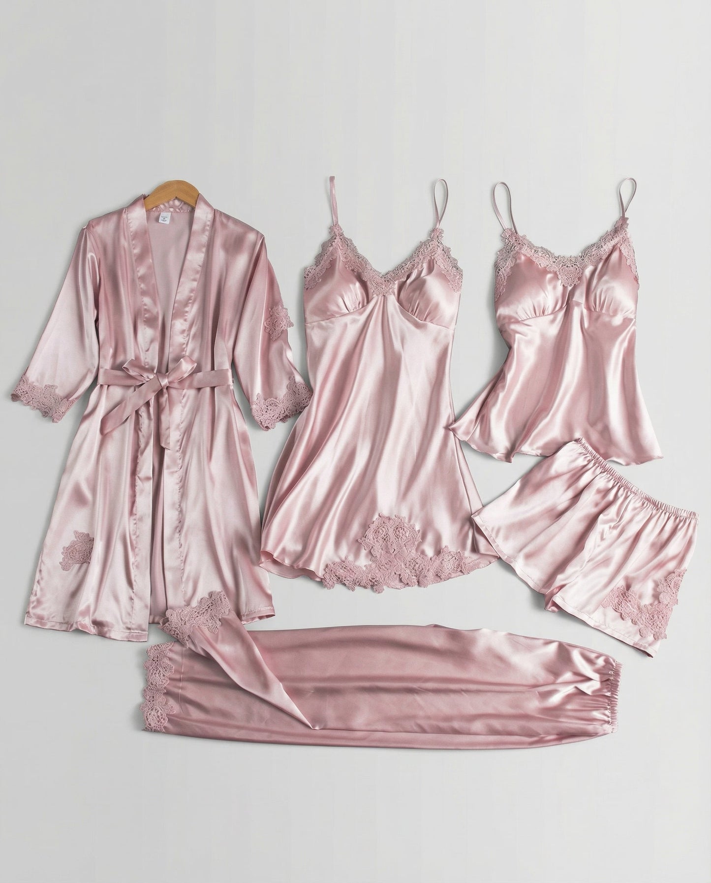 Damen Seidenpyjama Set Qualität