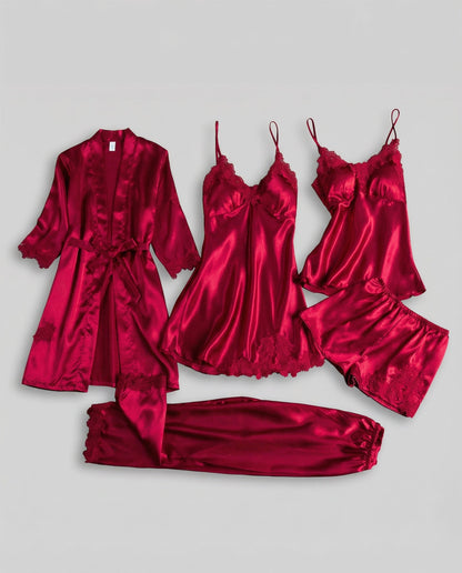 Damen Seidenpyjama Set Qualität