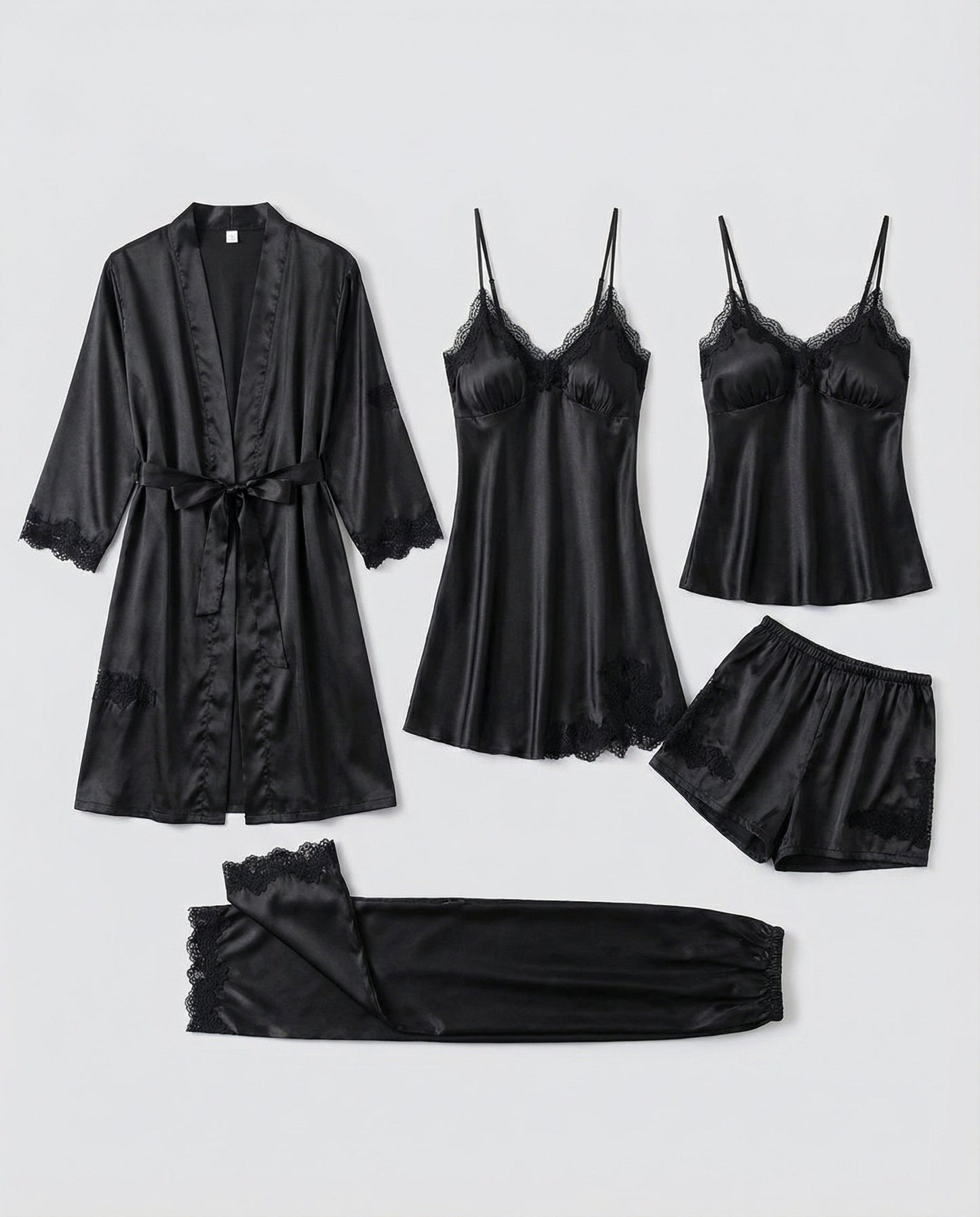 Damen Seidenpyjama Set Qualität