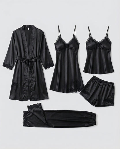 Damen Seidenpyjama Set Qualität