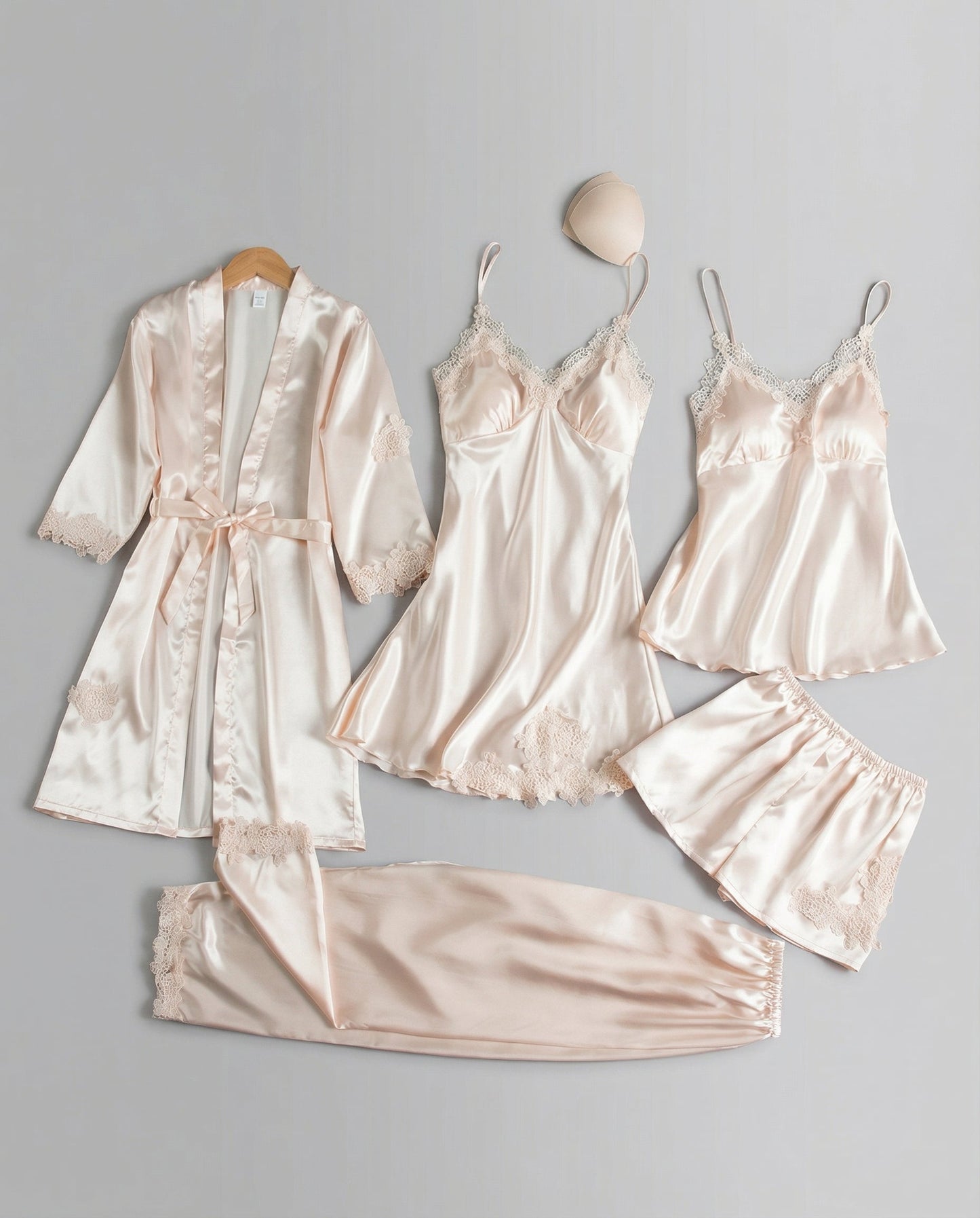 Damen Seidenpyjama Set Qualität