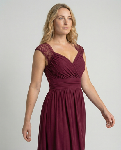 Damen Abendkleid V-Ausschnitt